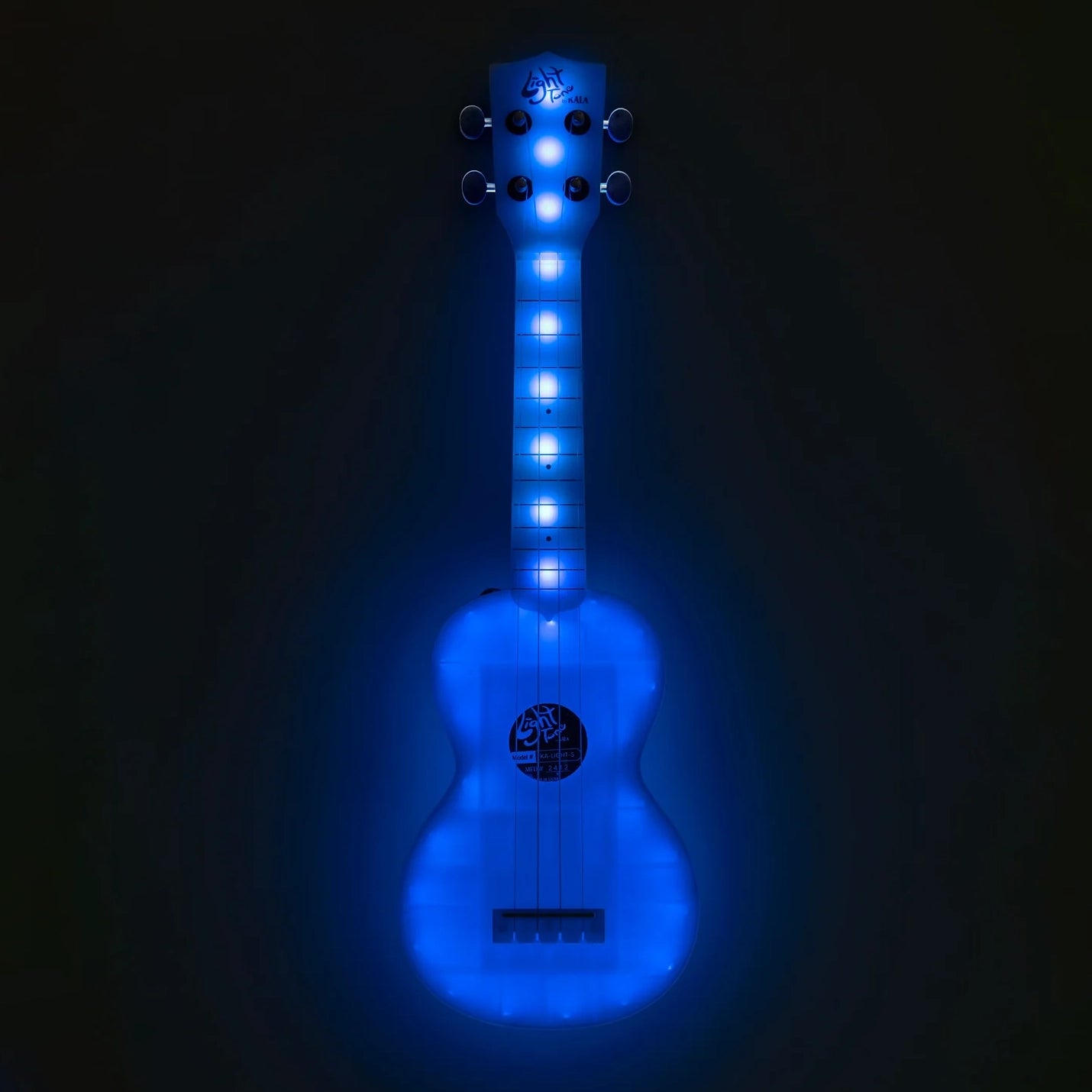 Kala Light Tone Color-Changing Soprano Ukulele w/Bag
