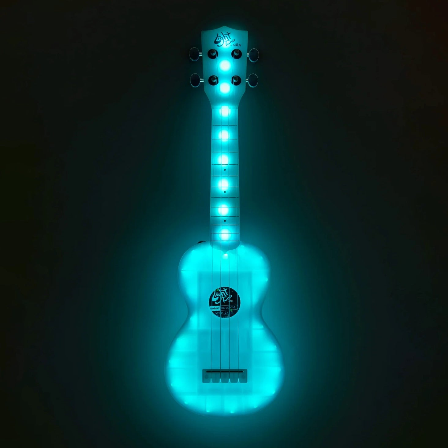 Kala Light Tone Color-Changing Soprano Ukulele w/Bag