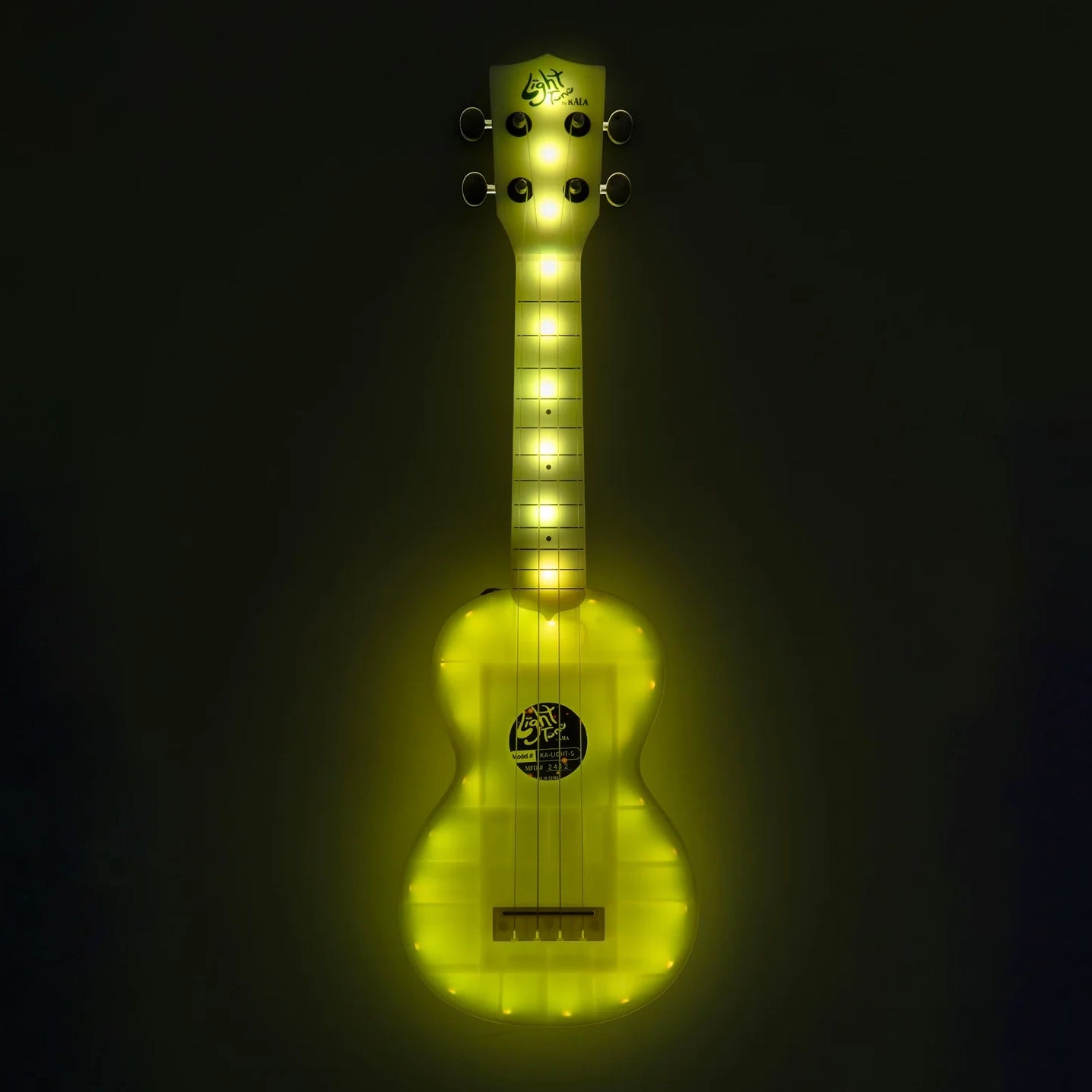 Kala Light Tone Color-Changing Soprano Ukulele w/Bag