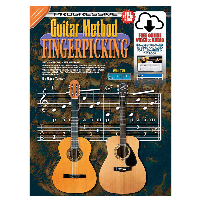 Progressive Fingerpicking Guitar Book/Online Audio