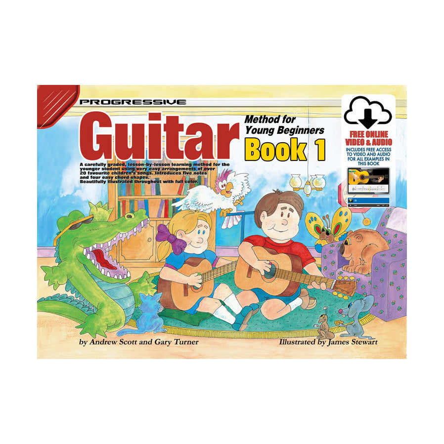 Progressive Guitar Method For Young Beginners w/ Online Media Book 1