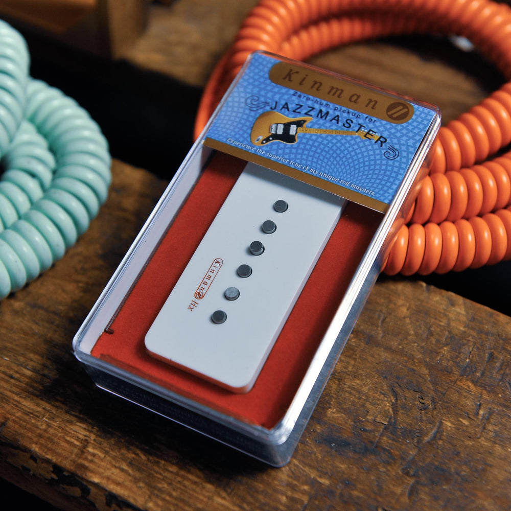 Kinman Jazzmaster Pickup Set (Fatmaster Neck & Bridge) White