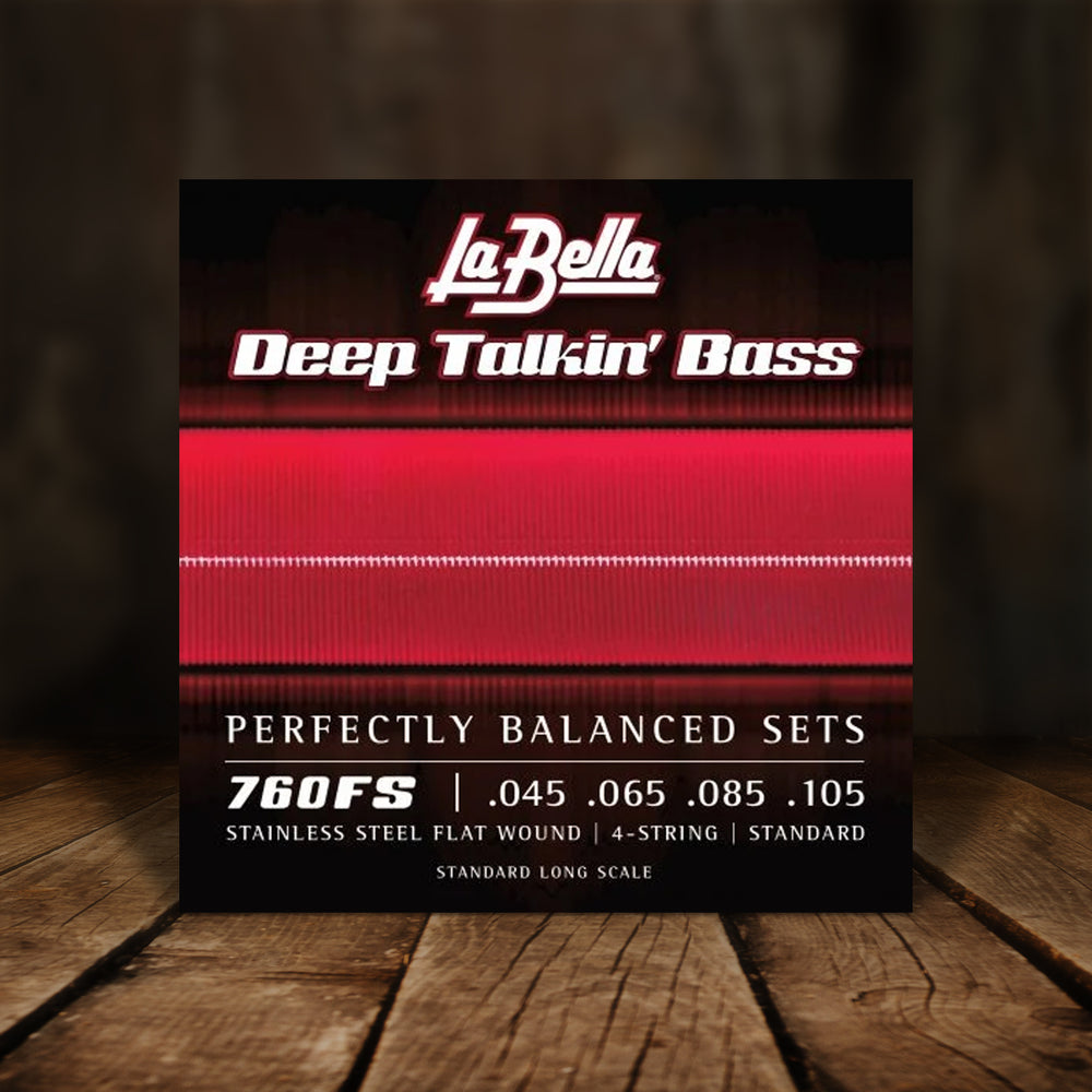La Bella 760FS Deeptalkin Flatwound Bass Strings 45-105
