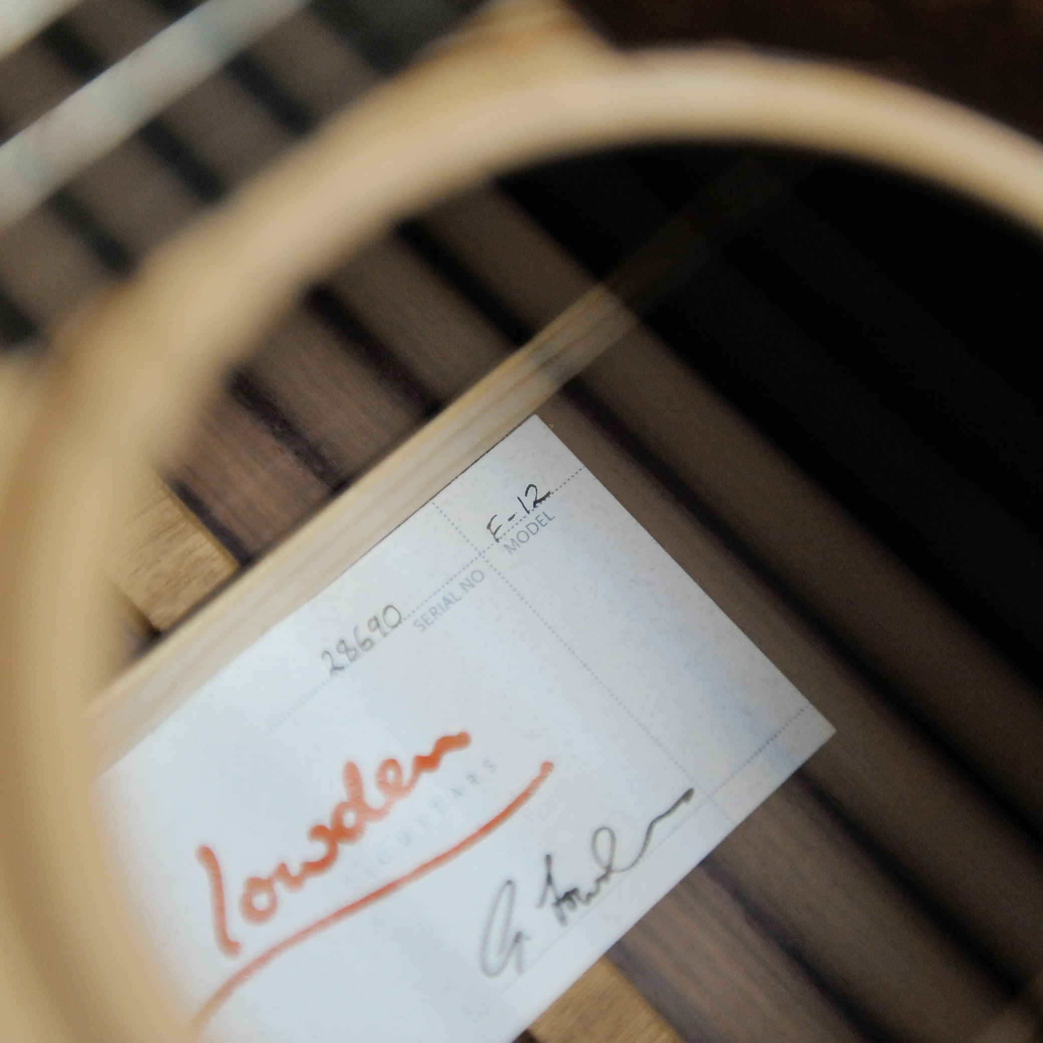 Lowden F-12 Original Series Sitka Spruce/Rosewood Acoustic Guitar