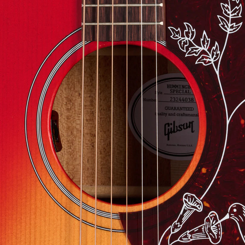 Gibson Hummingbird Special Satin Vintage Cherry Burst Acoustic Guitar w/Bag