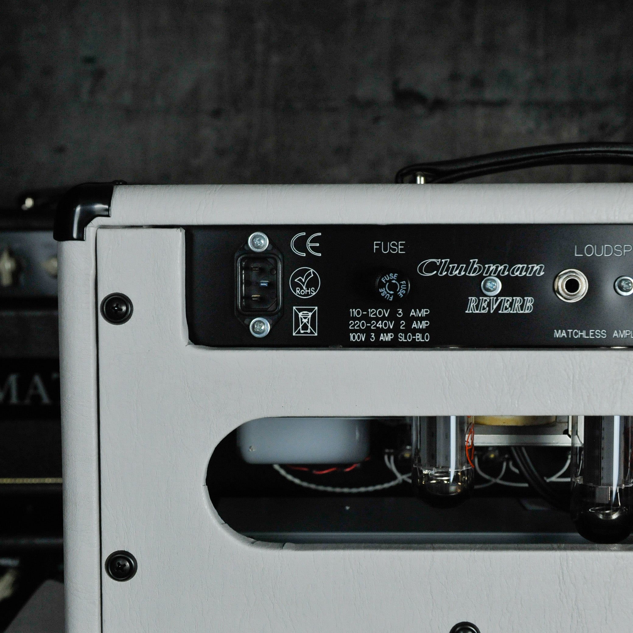 Matchless Clubman 35W Reverb with ESD212 Cab Custom White/Gold