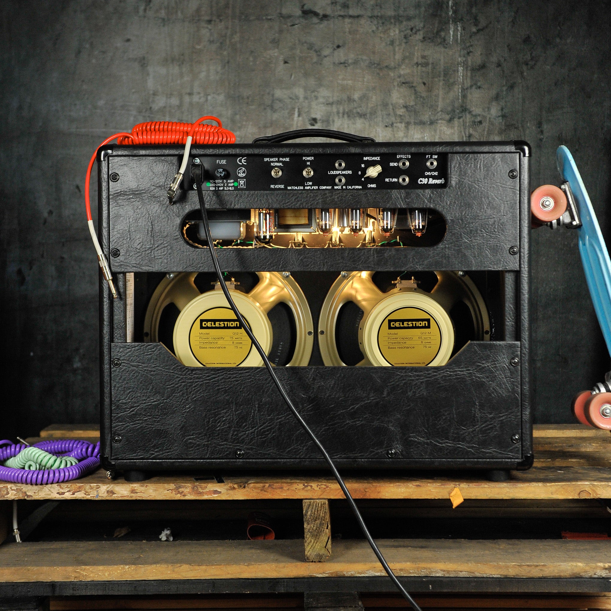 Matchless DC30R 30W Reverb Combo Amplifier 212 Black/Silver