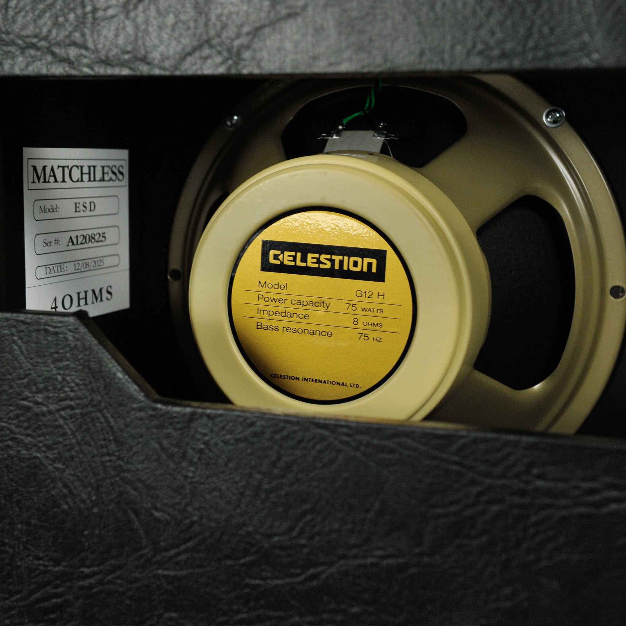 Matchless ESD-212 Speaker Cabinet Black/Gold