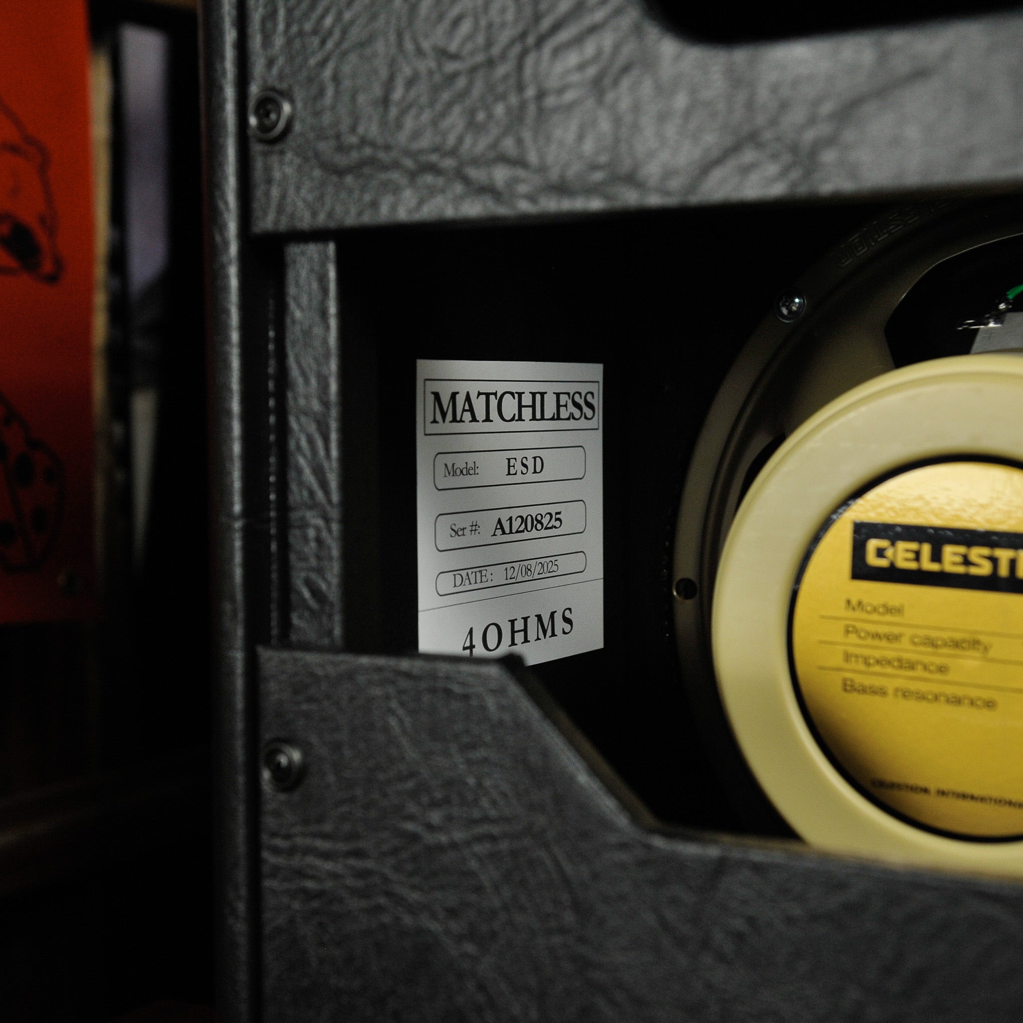 Matchless ESD-212 Speaker Cabinet Black/Gold