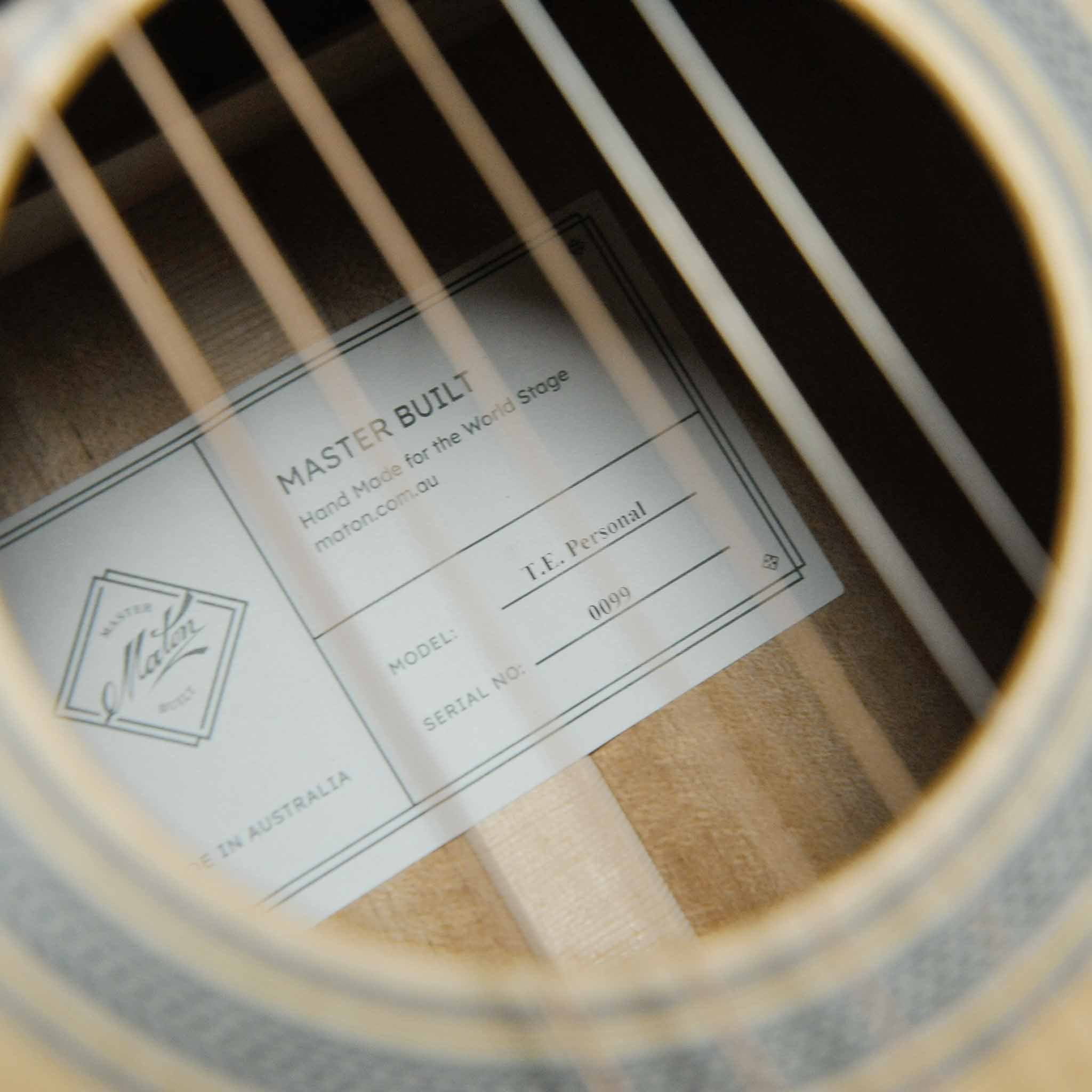 Maton Master Built The T.E. Personal Acoustic Guitar