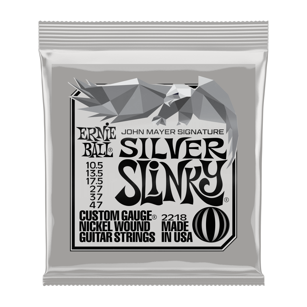 Ernie Ball John Mayer Silver Slinky Signature Electric Guitar Strings 10.5-47