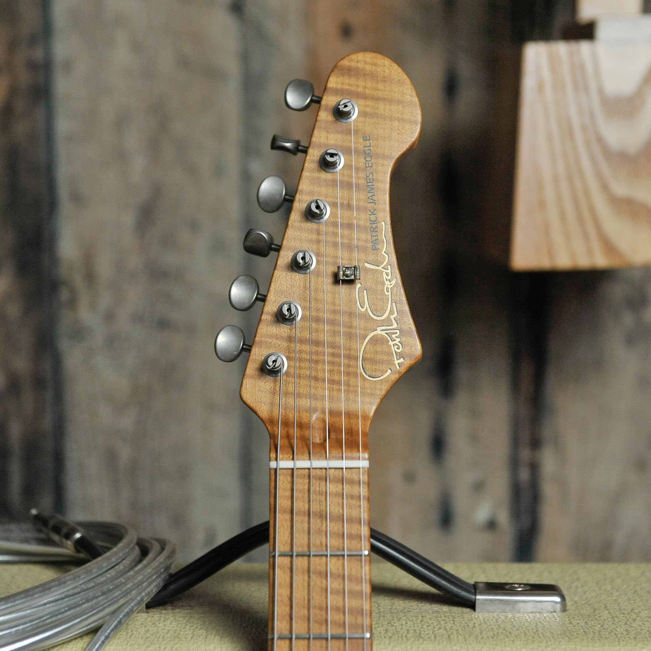 Patrick James Eggle OZ-T Transparent Two Tone Sunurst, Nitro Light Aged w/Case