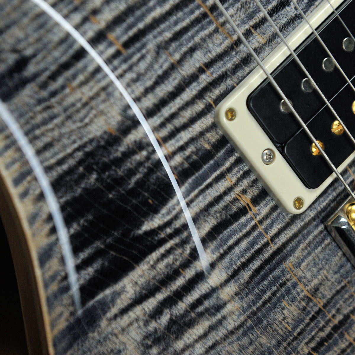 PRS Custom 24 Pattern Thin Neck, 10 Top - Charcoal w/Case