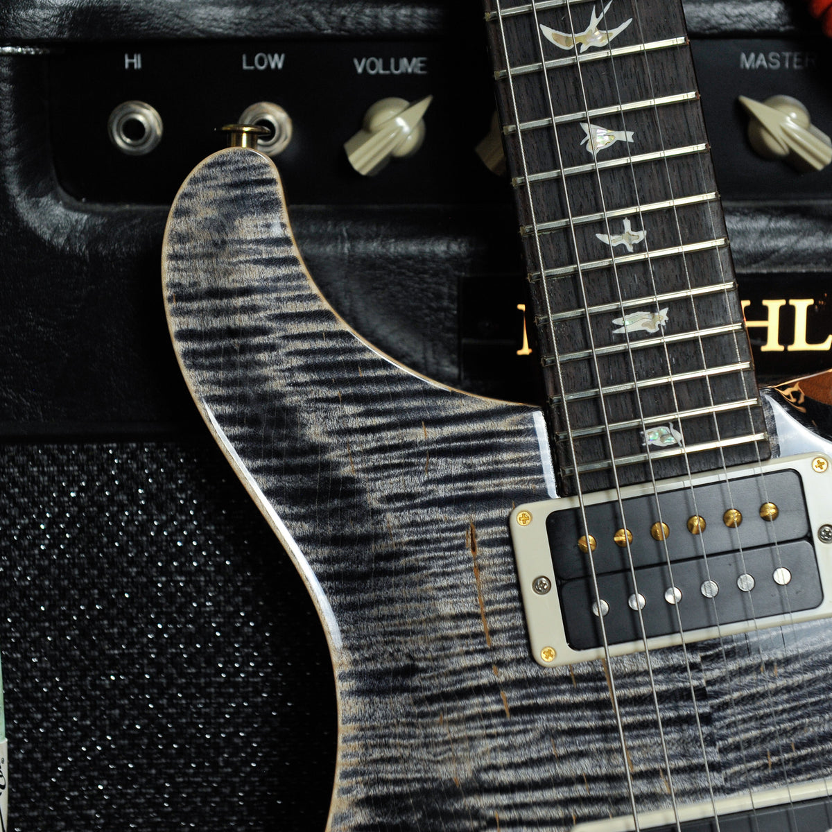 PRS Custom 24 Pattern Thin Neck, 10 Top - Charcoal w/Case