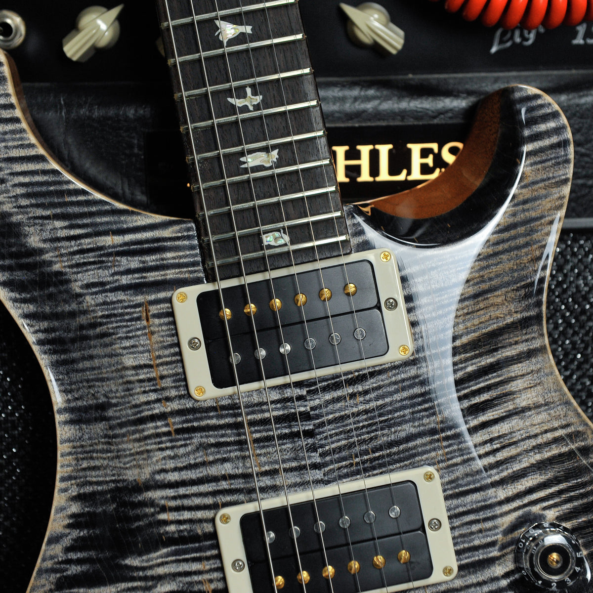 PRS Custom 24 Pattern Thin Neck, 10 Top - Charcoal w/Case