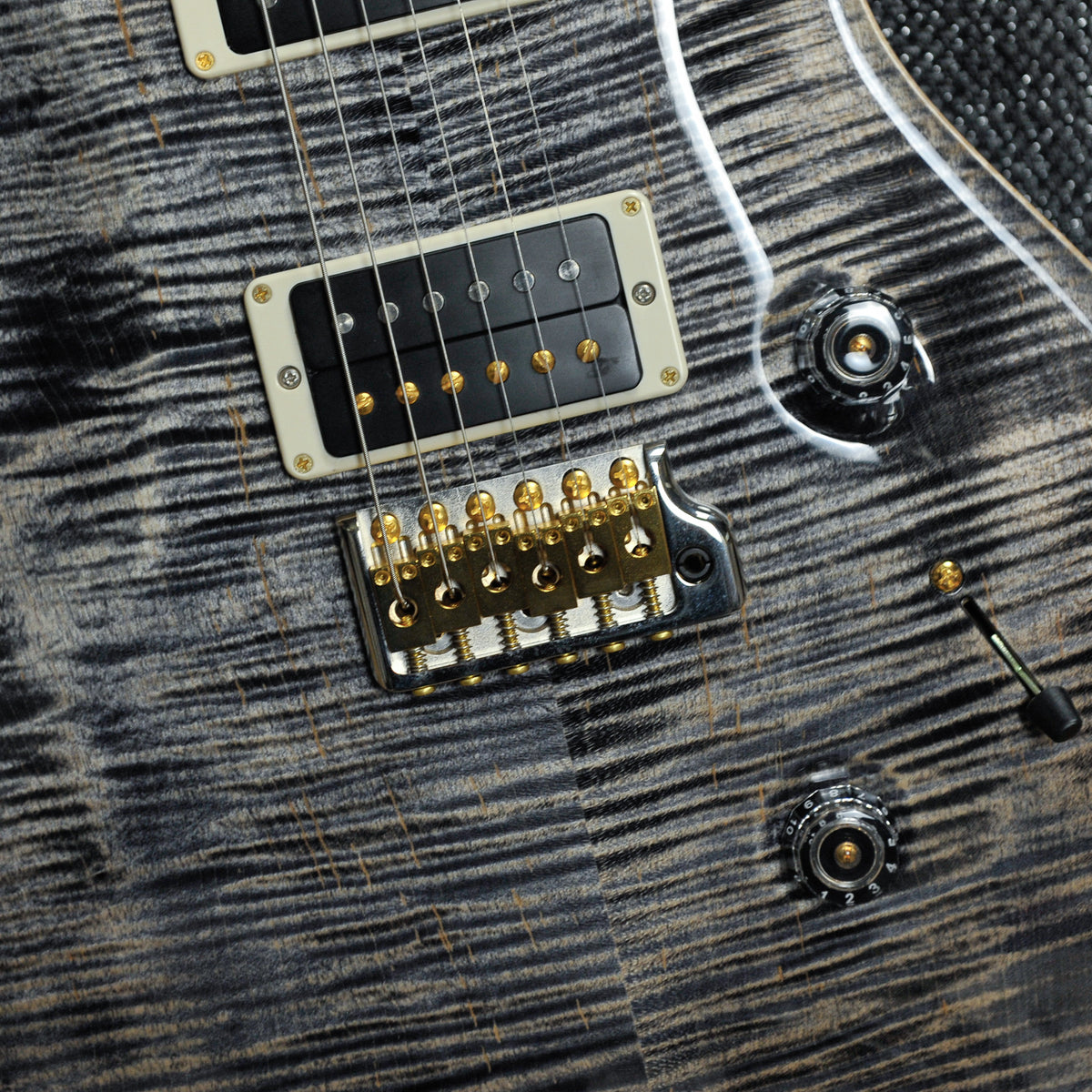 PRS Custom 24 Pattern Thin Neck, 10 Top - Charcoal w/Case