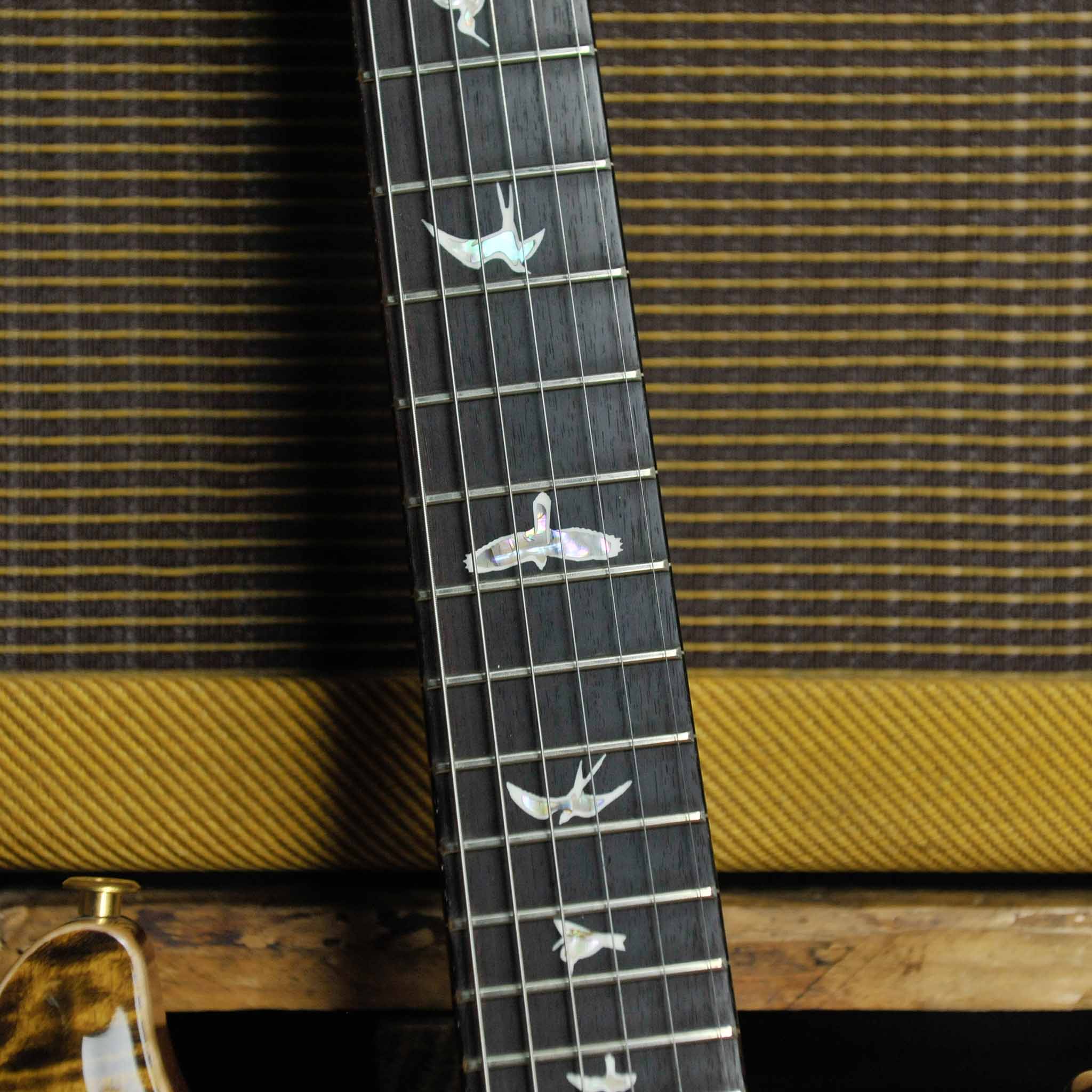 PRS Custom 24 Pattern Thin Neck, 10 Top - Yellow Tiger w/Case