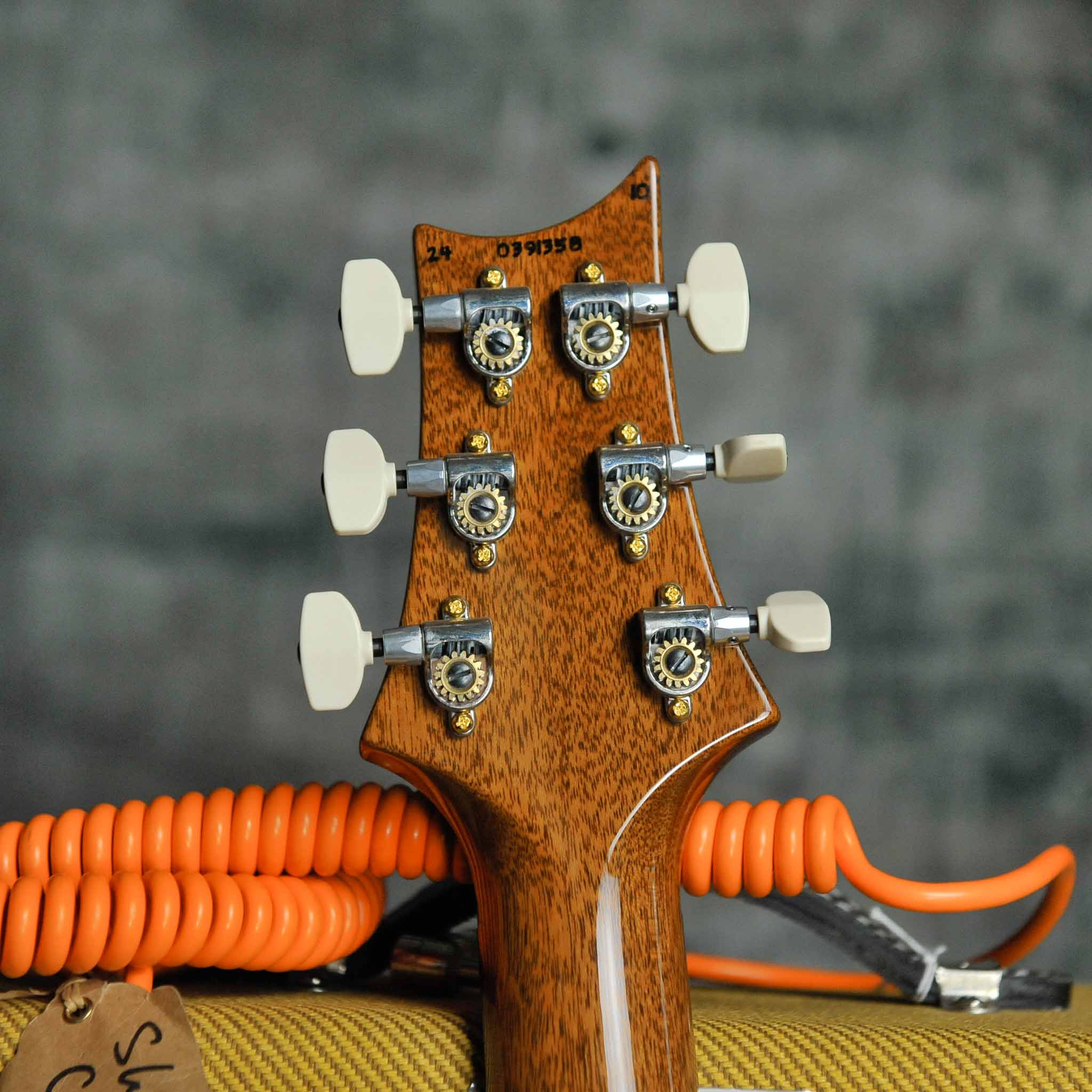 PRS Custom 24 Pattern Thin Neck, 10 Top - Yellow Tiger w/Case