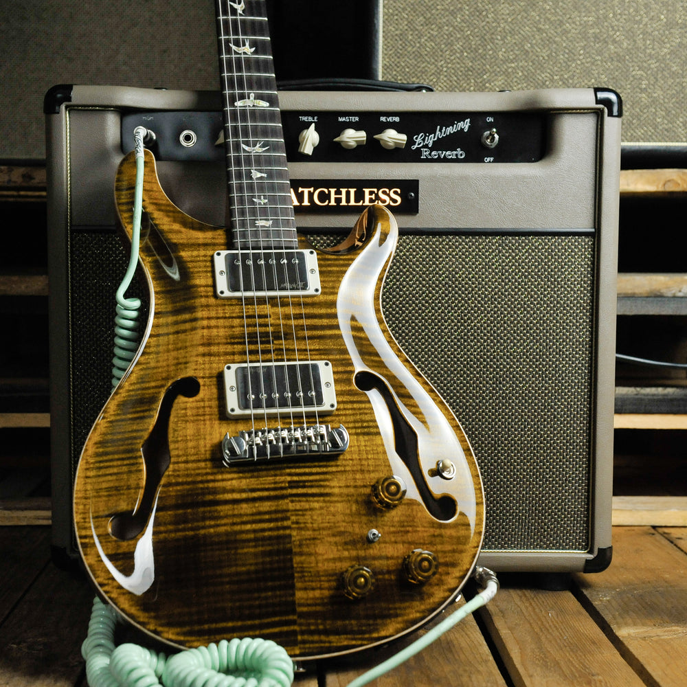 PRS Hollowbody II Piezo Electric Guitar Yellow Tiger