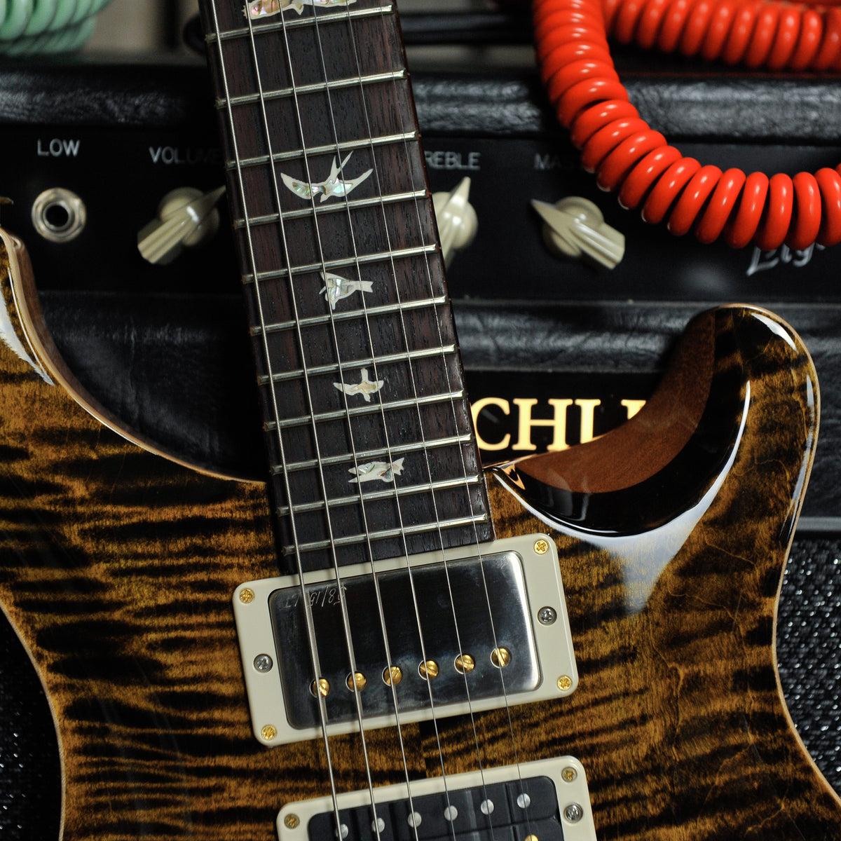 PRS Special Semi Hollow 10 Top, Yellow Tiger w/Case