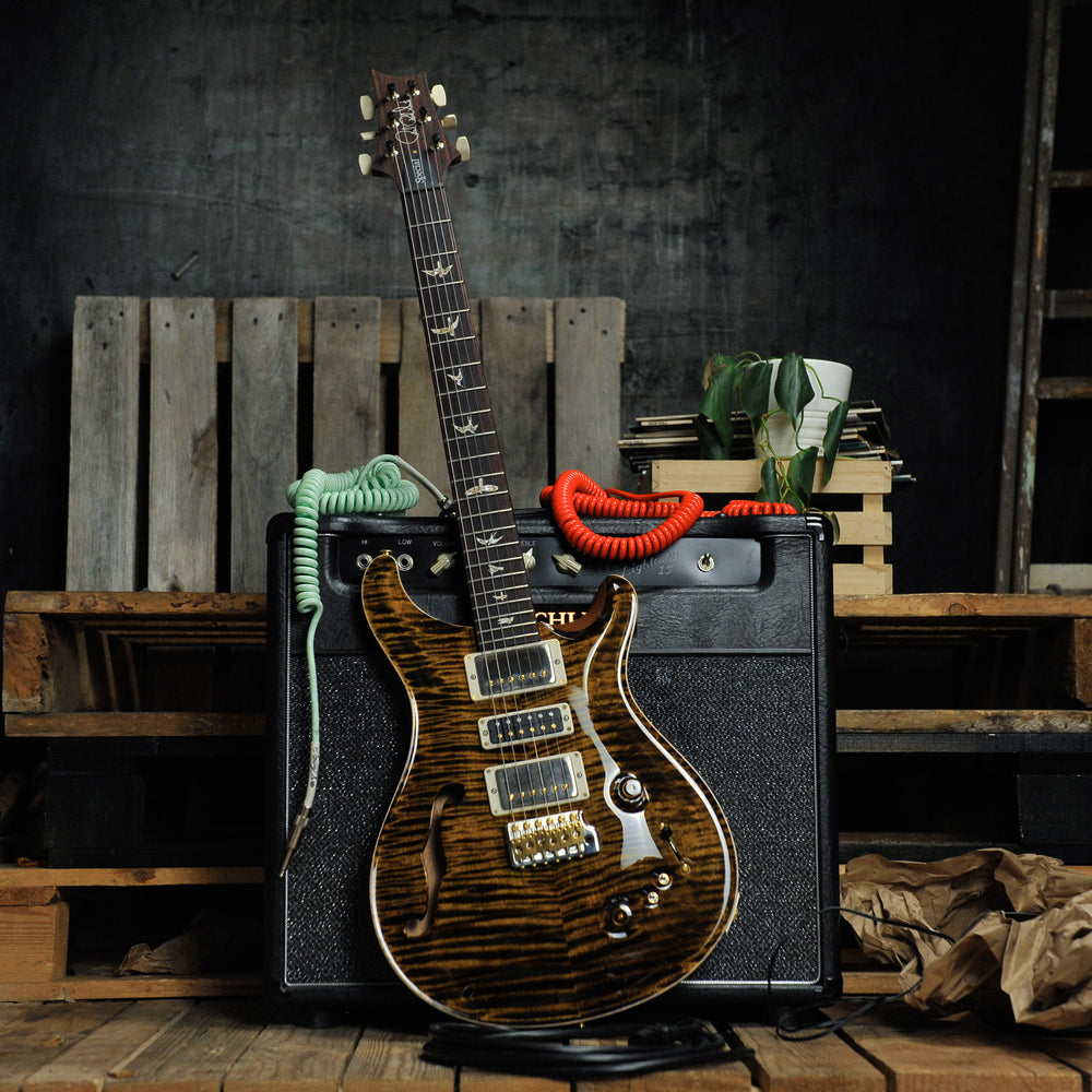 PRS Special Semi Hollow 10 Top, Yellow Tiger w/Case