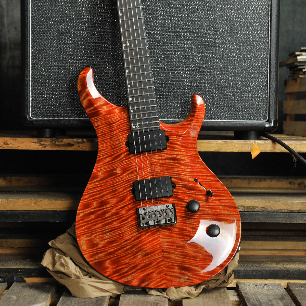 PRS Tekton Electric Guitar Imperial Topaz Natural Neck