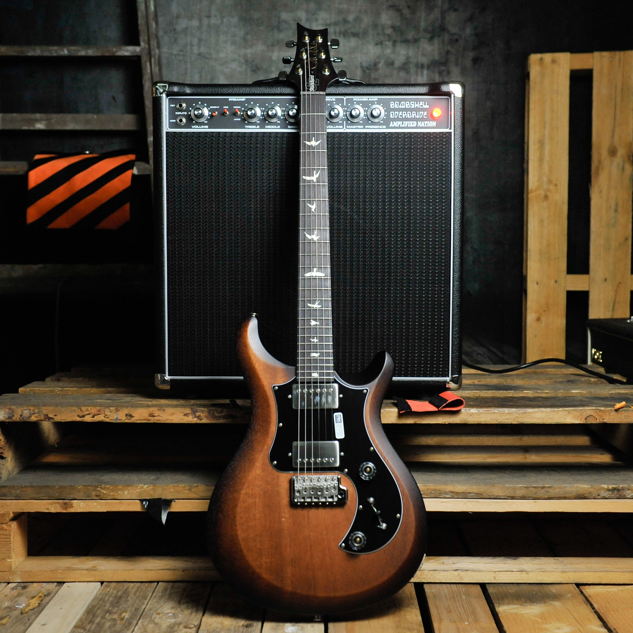 PRS S2 Standard 24 Satin McCarty Tobacco Sunburst Birds w/Bag