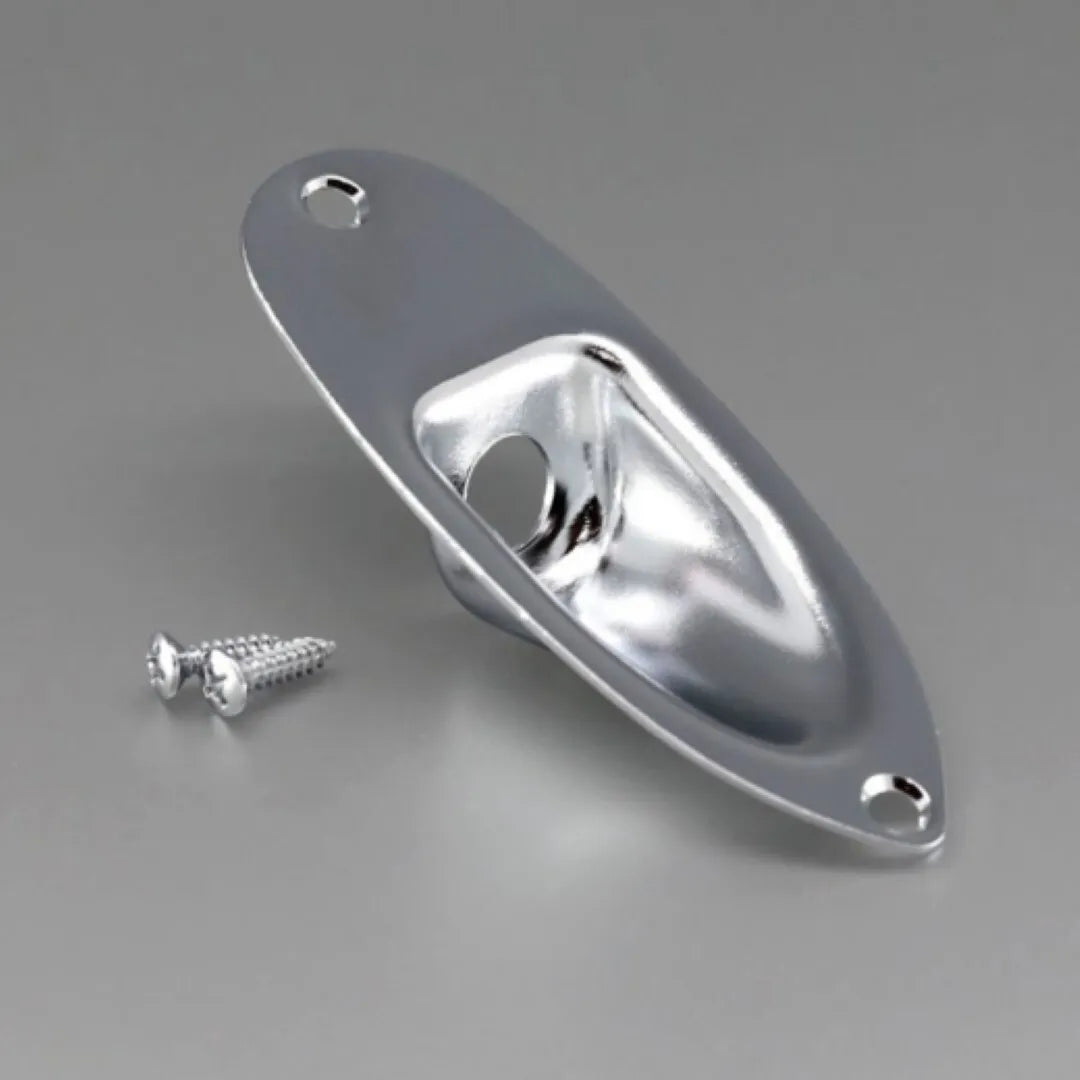 Gotoh SC8240 Strat Style Input Jack Plate Chrome