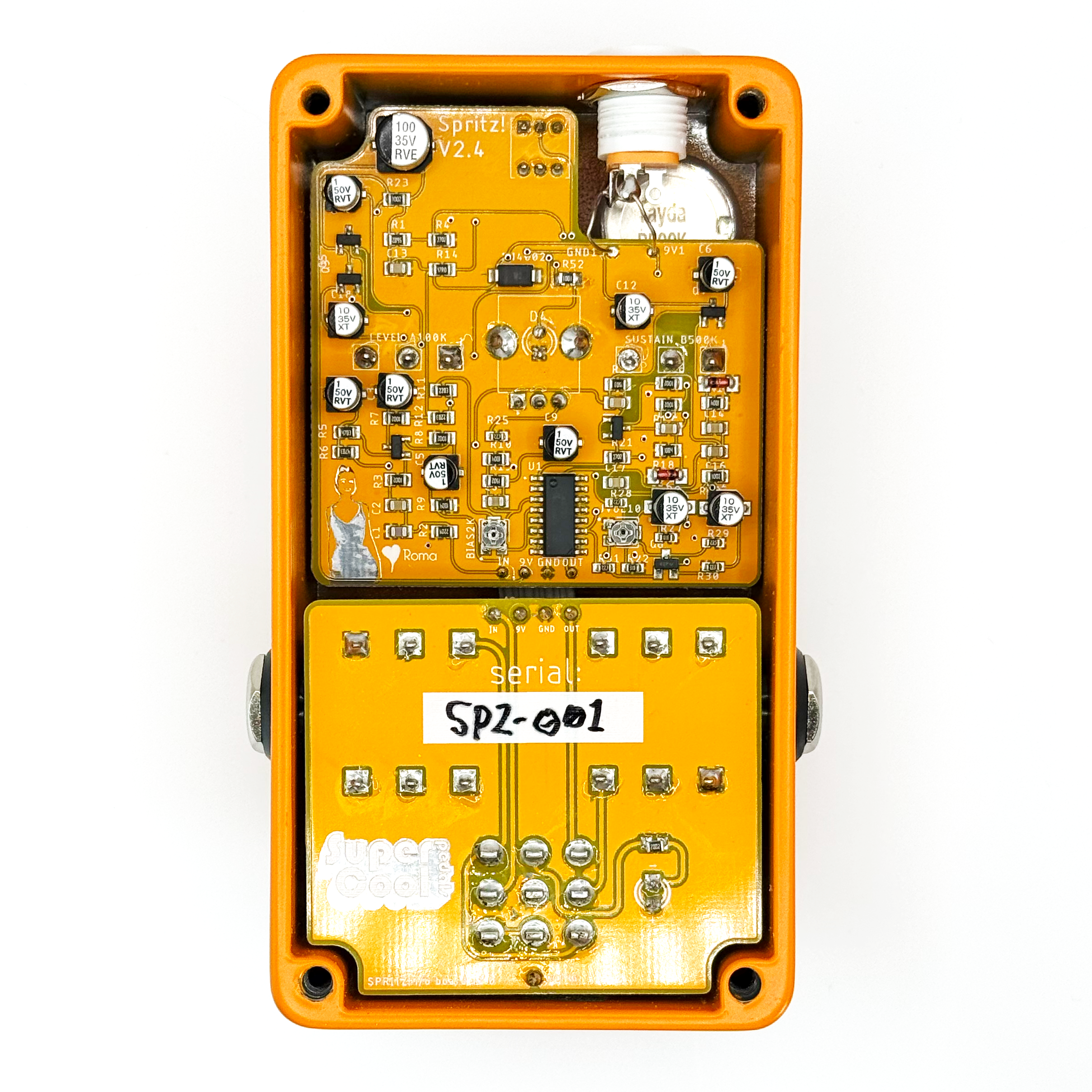 Supercool Pedals SPRITZ! Saturator Compressior Pedal