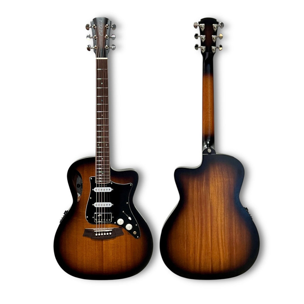 Cole Clark Studio STL1EC-MMAH-HSS Thinline HSS Sunburst w/Bag