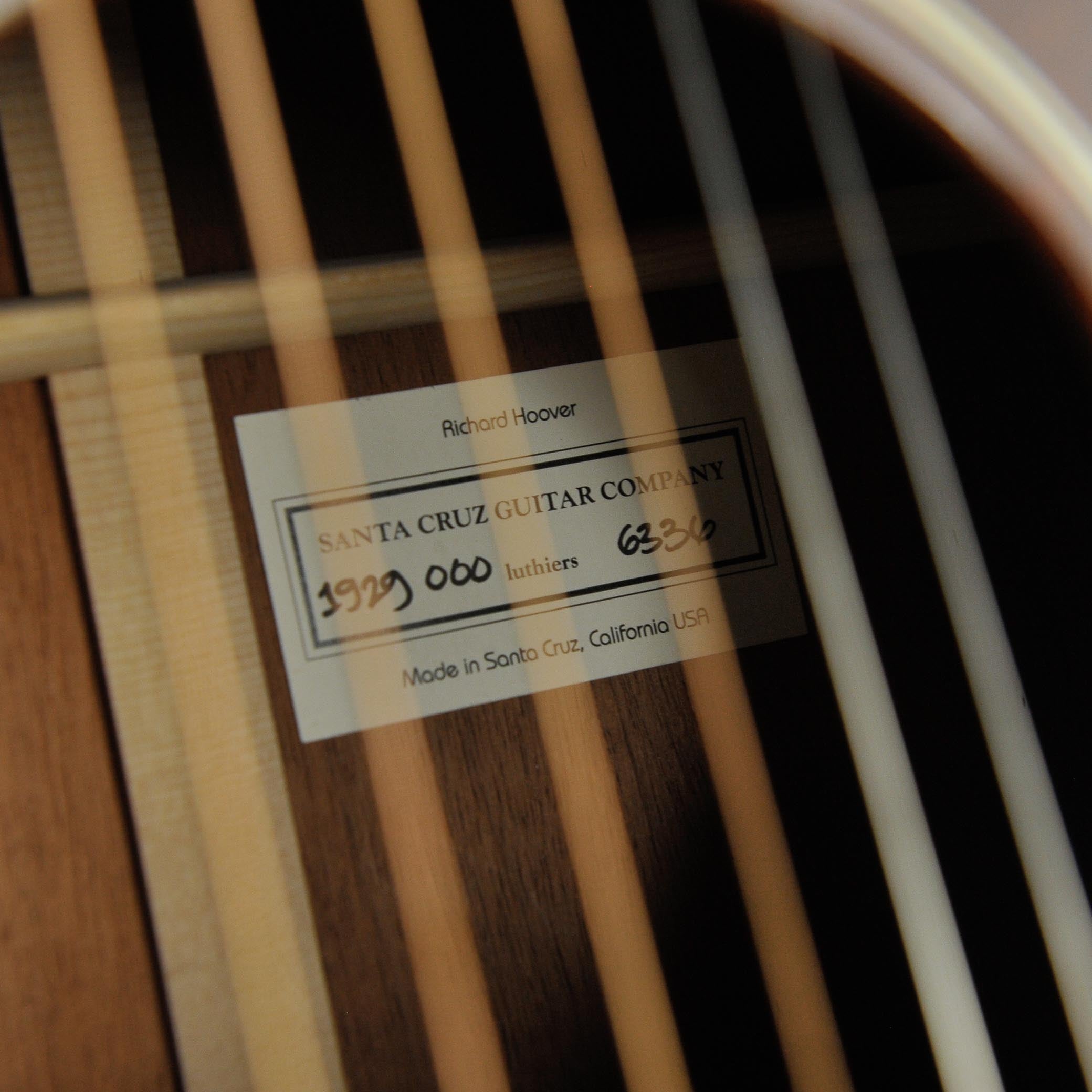 Santa Cruz 1929 000 Mahogany Acoustic Guitar #6336