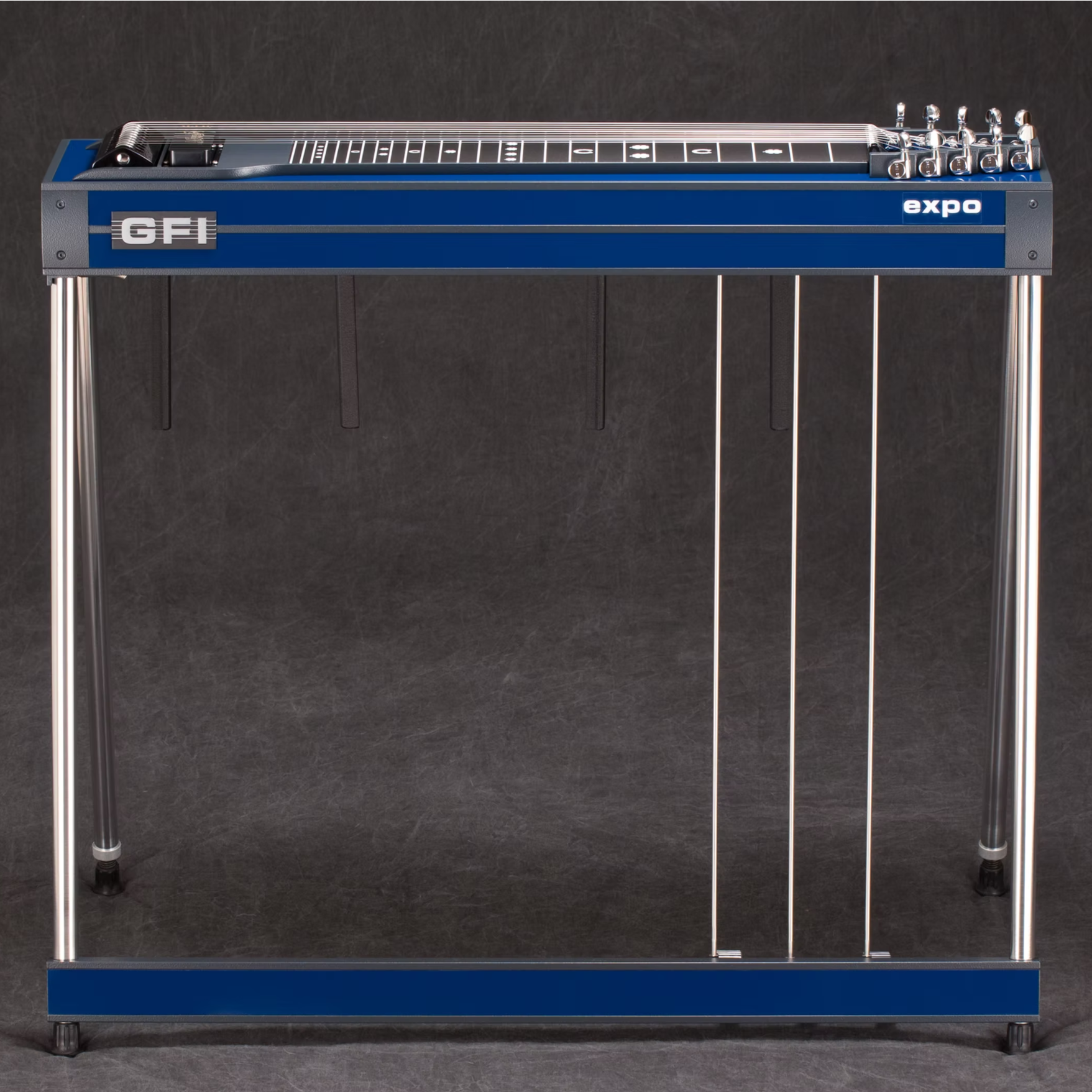 GFI S10E Expo Model Blue Mica Pedal Steel Guitar
