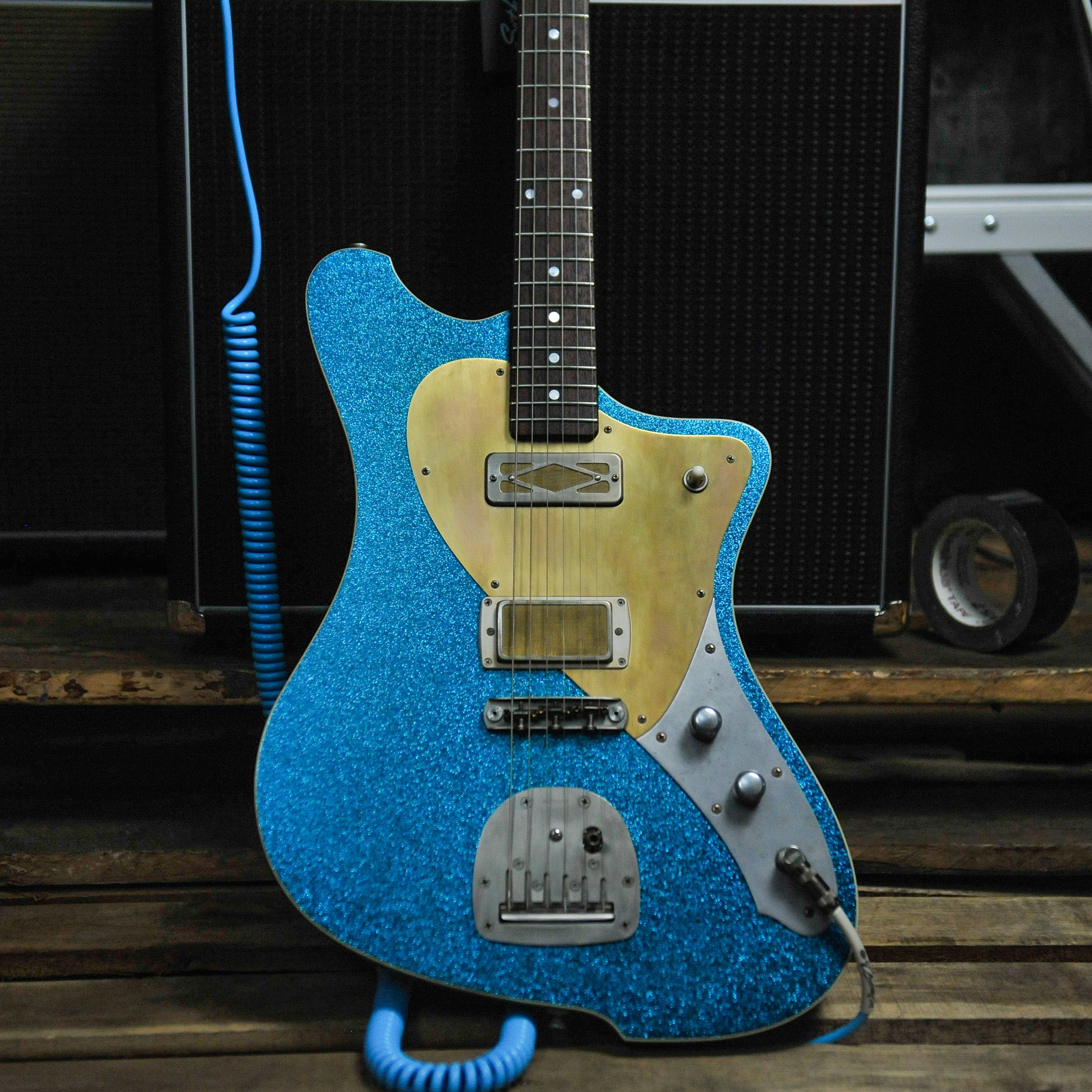 Seth Baccus Argonaut Custom Double Bound Blue Sparkle.