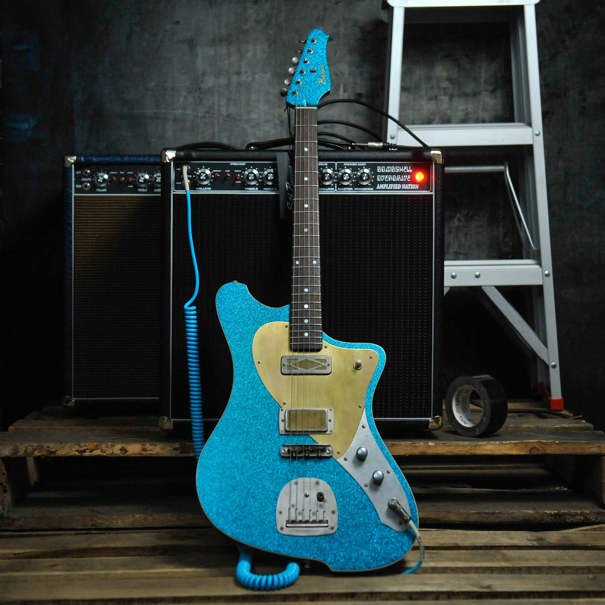 Seth Baccus Argonaut Custom Double Bound Blue Sparkle. – Gladesville ...