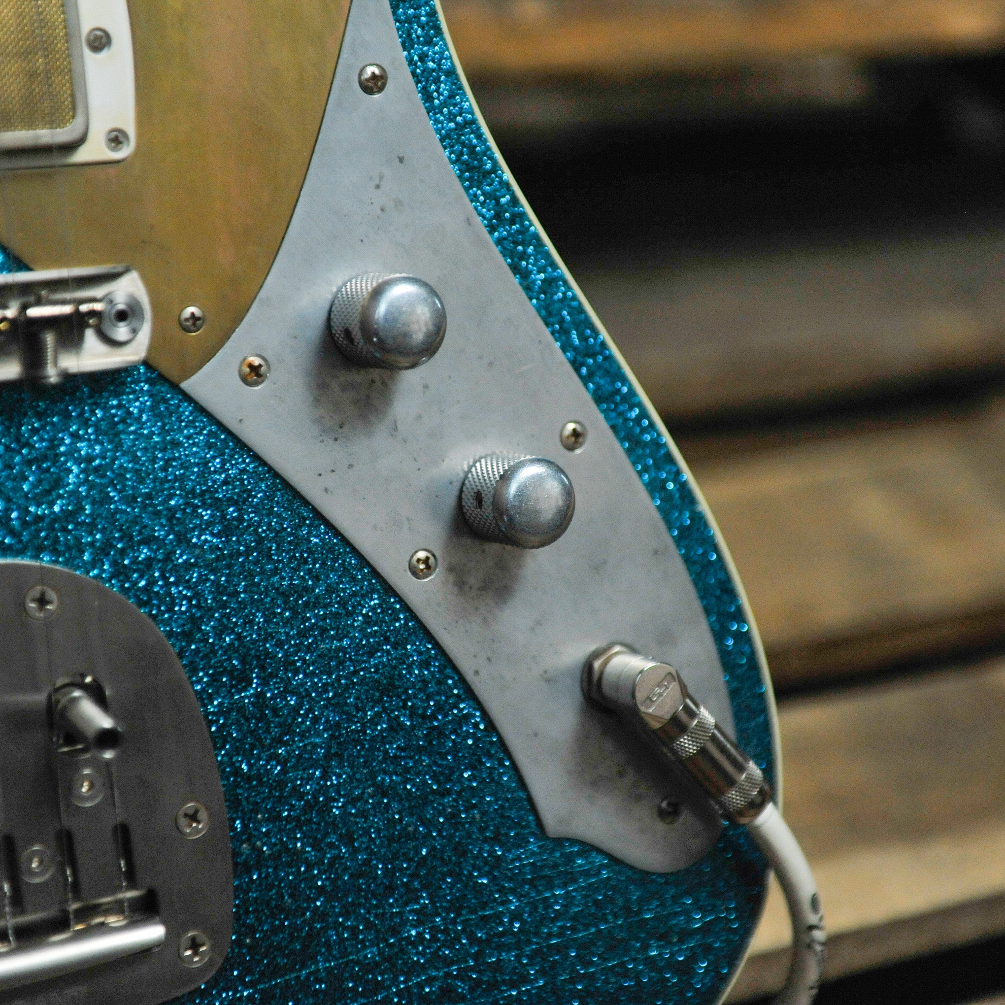 Seth Baccus Argonaut Custom Double Bound Blue Sparkle.