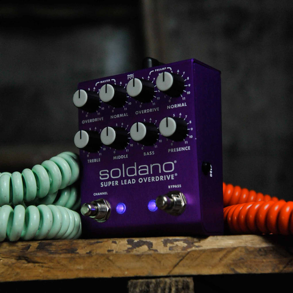 Soldano SLO PLUS Custom Purple Dual-Channel Crunch and Overdrive Pedal