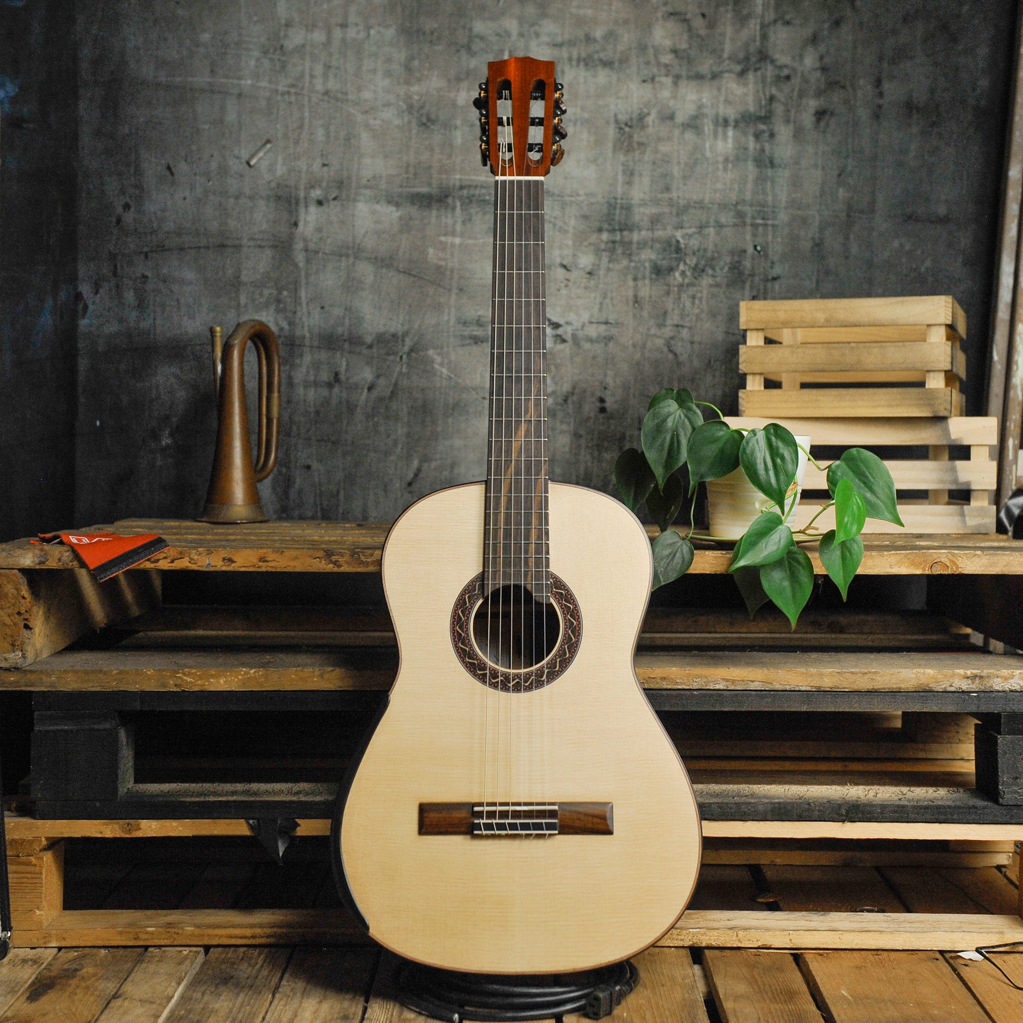 Steve Toscano Concert Classical Padauk Spruce w/Case