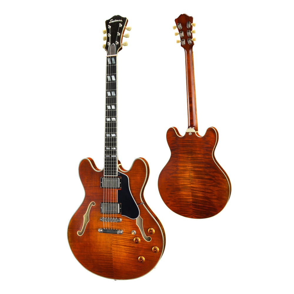 Eastman T59/V-SB Thinline Semi-Hollow Electric Guitar Sunburst