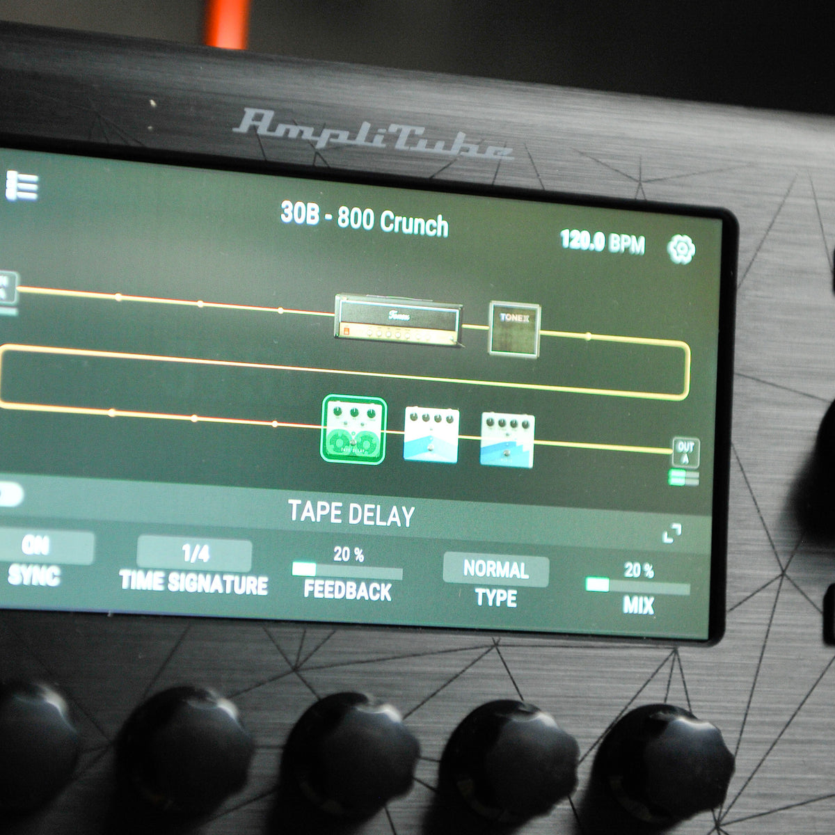 IK Multimedia TONEX BOARD All-in-One Guitar & Bass Amp Modeler Multi FX