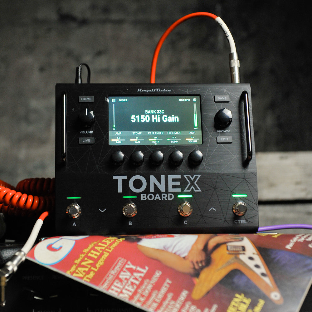 IK Multimedia TONEX BOARD All-in-One Guitar & Bass Amp Modeler Multi FX