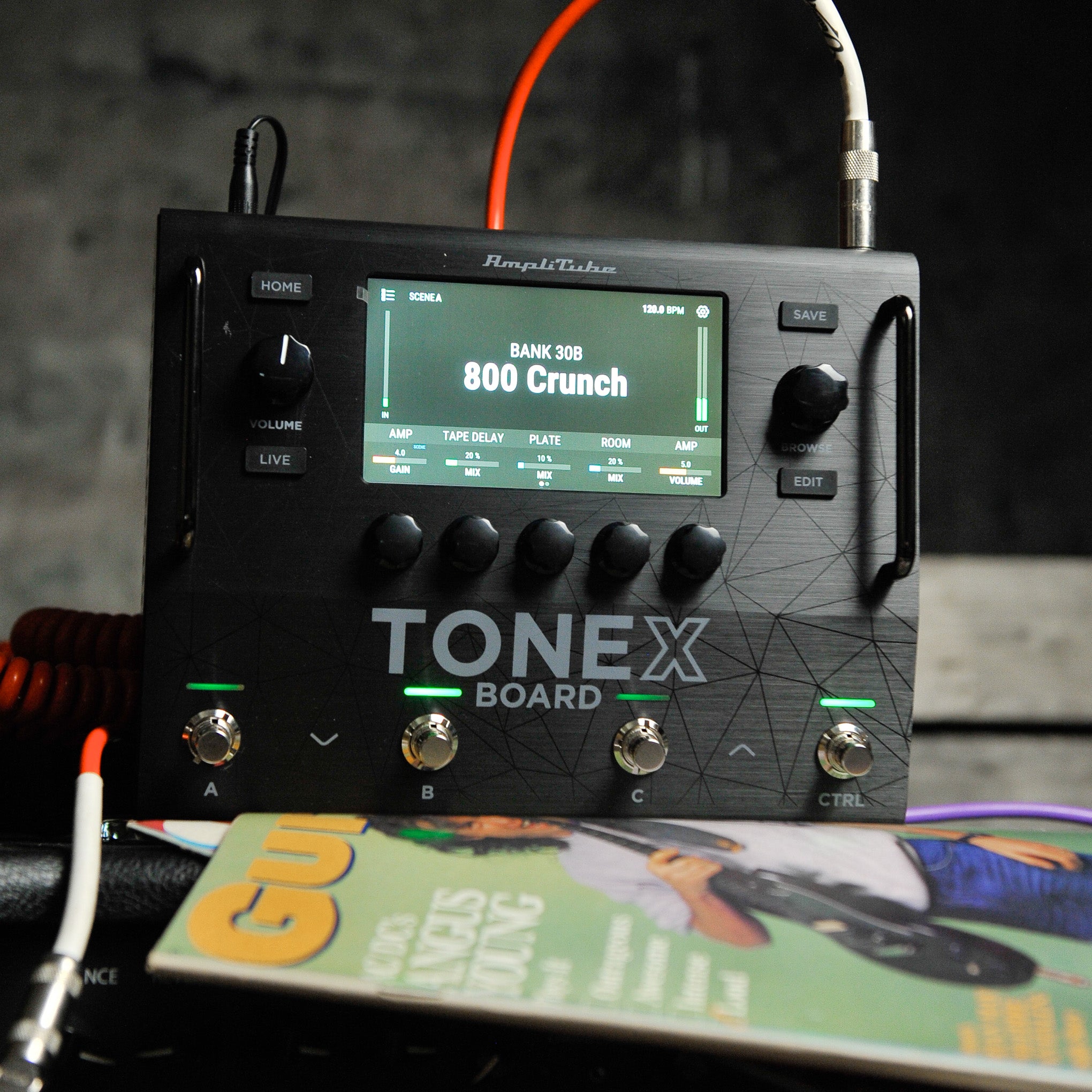 IK Multimedia TONEX BOARD All-in-One Guitar & Bass Amp Modeler Multi FX