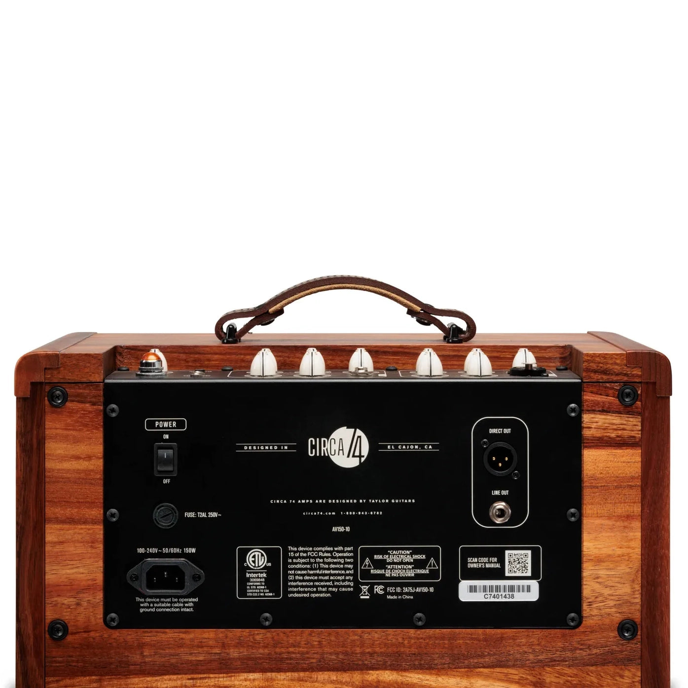 Taylor Circa 74 150-watt Acoustic Guitar and Vocal Amplifier w/Stand Koa