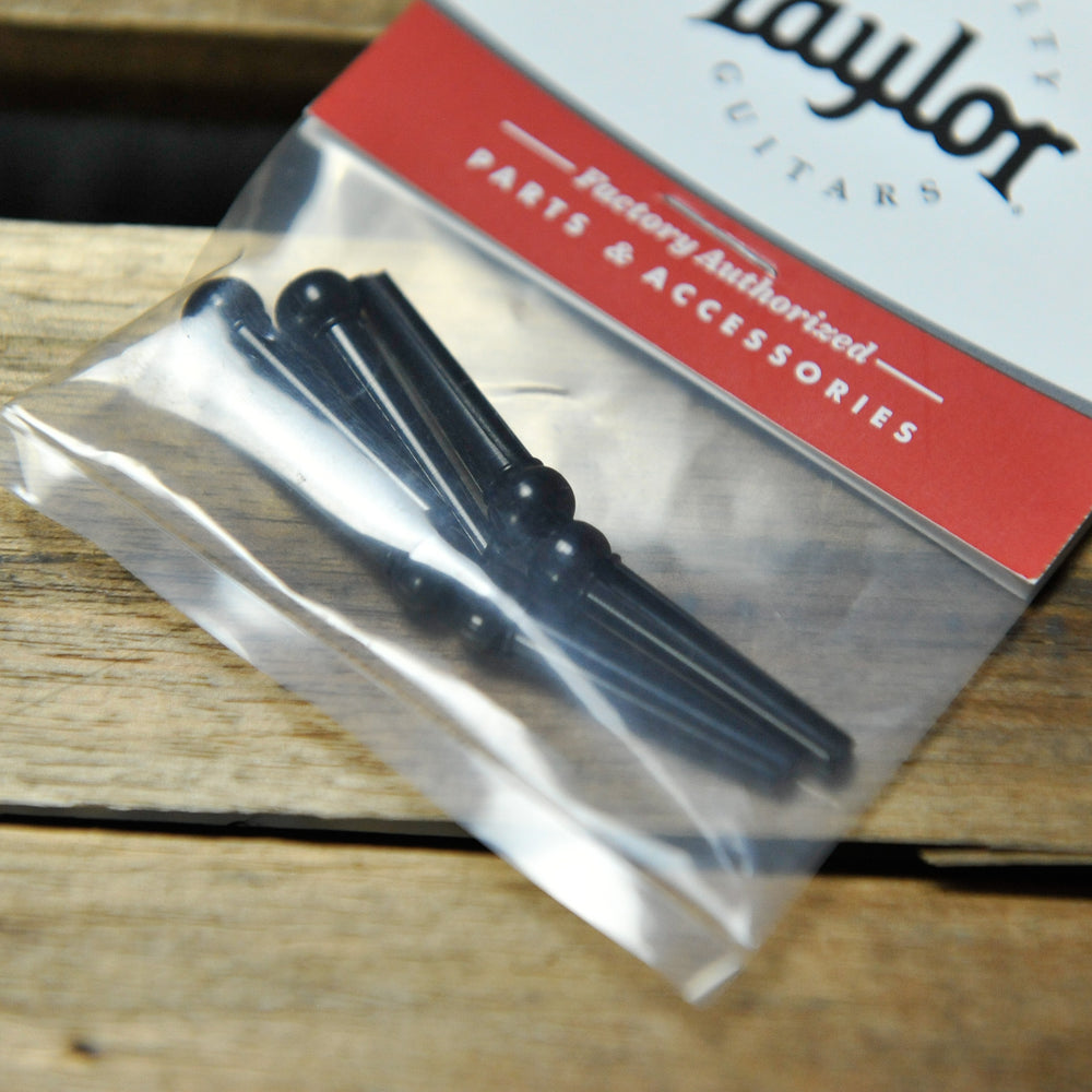 Taylor Bridge Pins, Black Plastic x 6