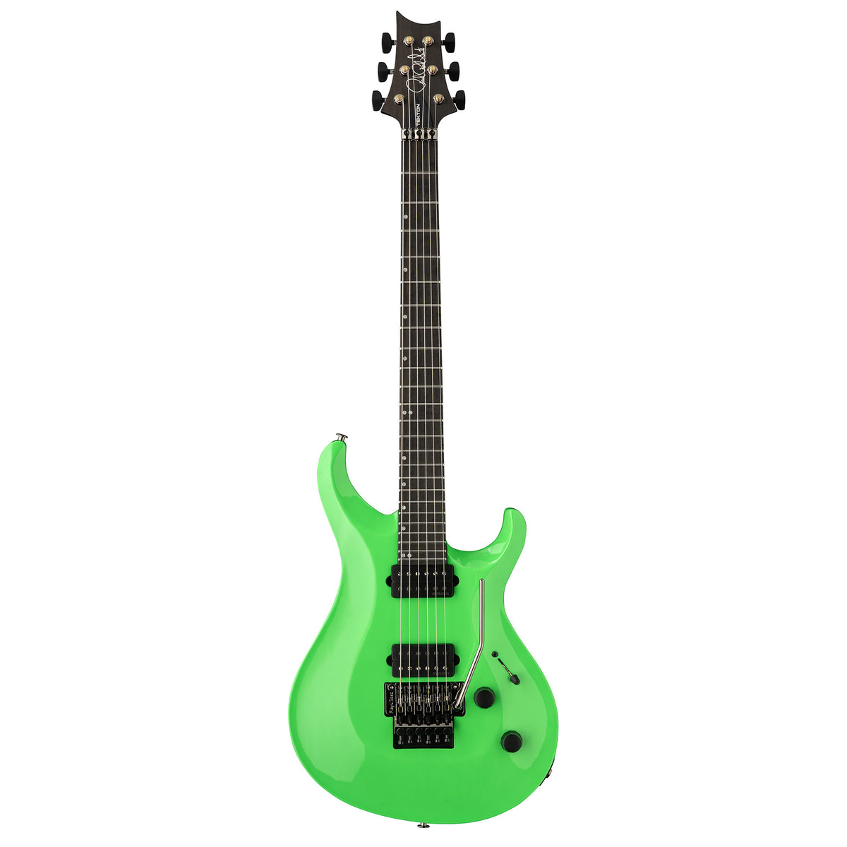 PRS Tekton Floyd Rose Electric Guitar Neon Green Black Satin Neck