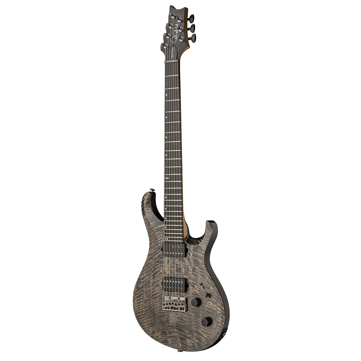 PRS Tekton SVN 7-String Electric Guitar Black Tourmaline Natural Neck