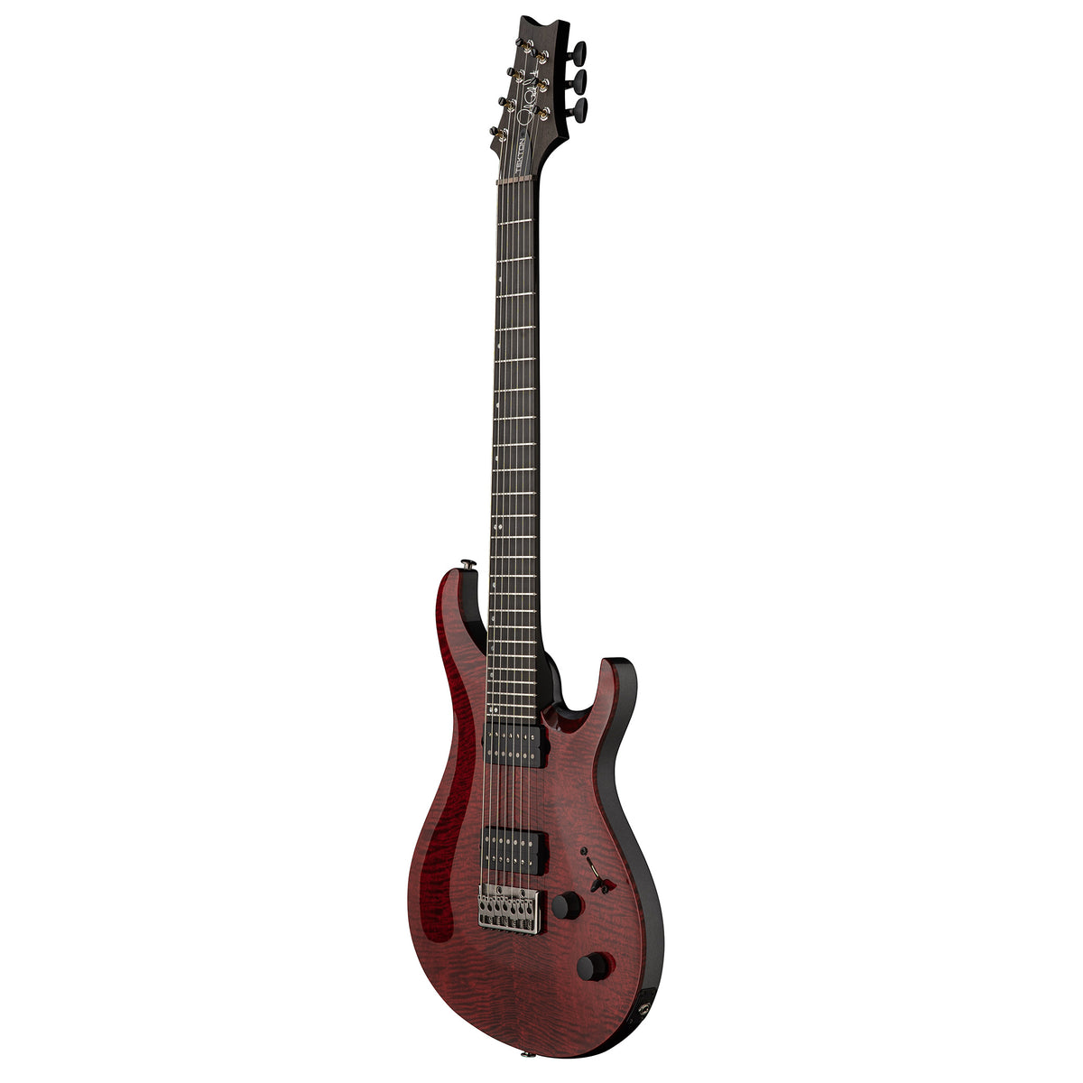 PRS Tekton SVN 7-String Electric Guitar Bloodstone Red Black Satin Neck