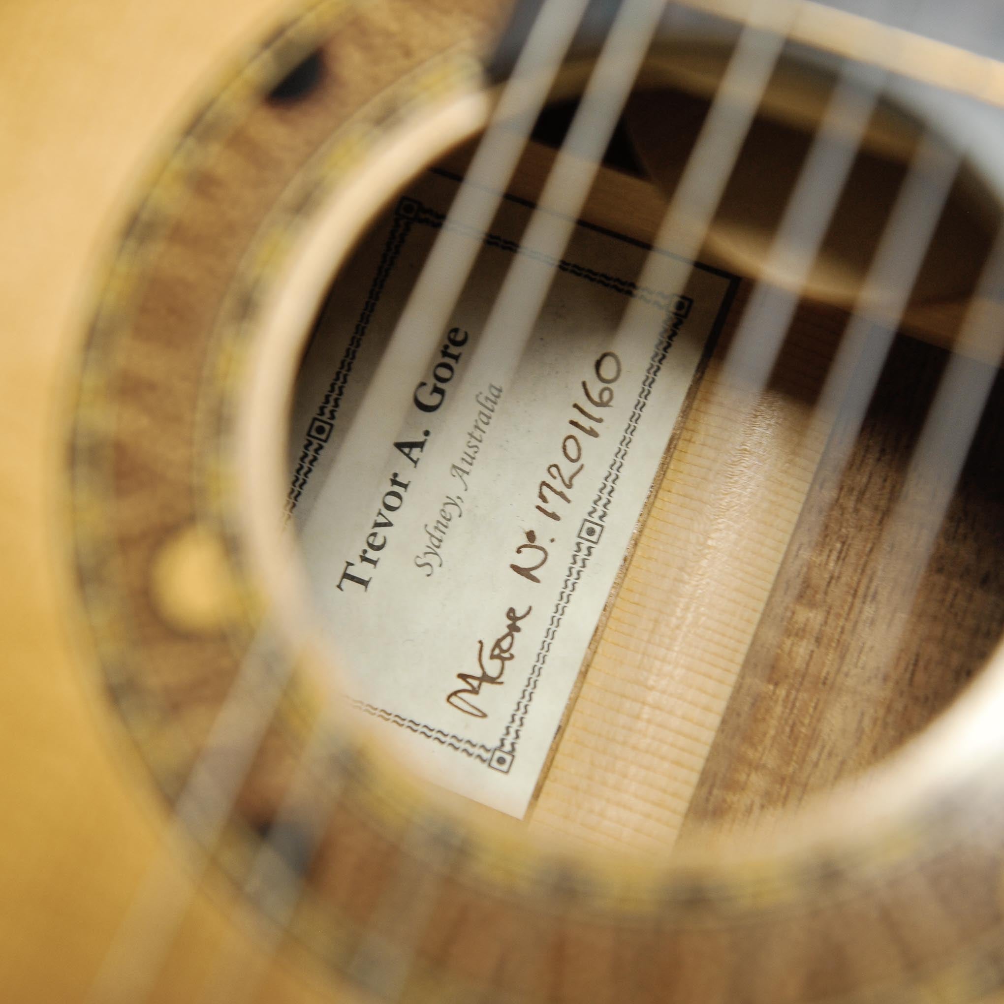 Trevor Gore Classical Guitar-Spruce/Blackwood - Used