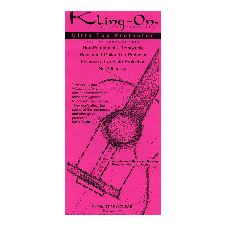 Kling-On Clear Non-Permanent Removable Top Protector Ultra UT-3P-C