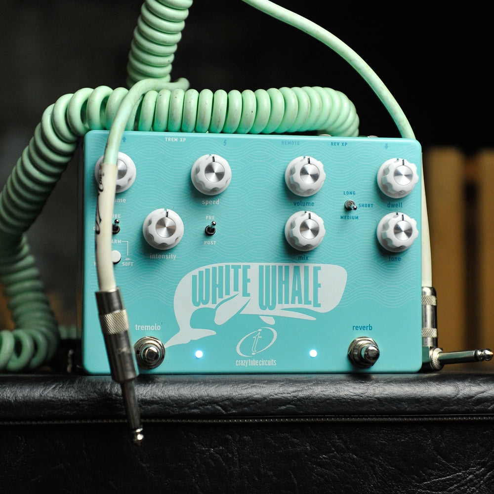 Crazy Tube Circuits White Whale Real Spring Reverb Tremolo Pedal - Used