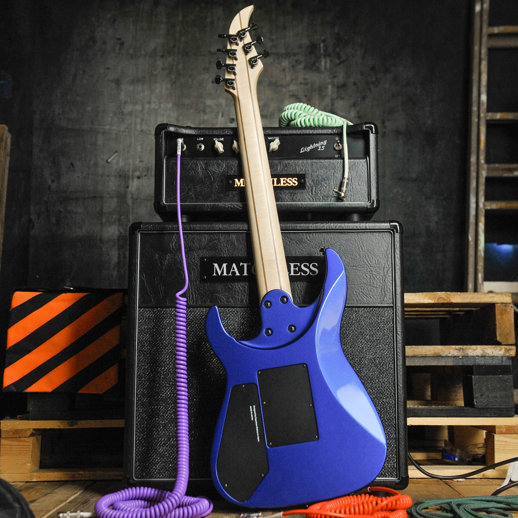 Caparison Dellinger 7 string Blue w/Bag - Used